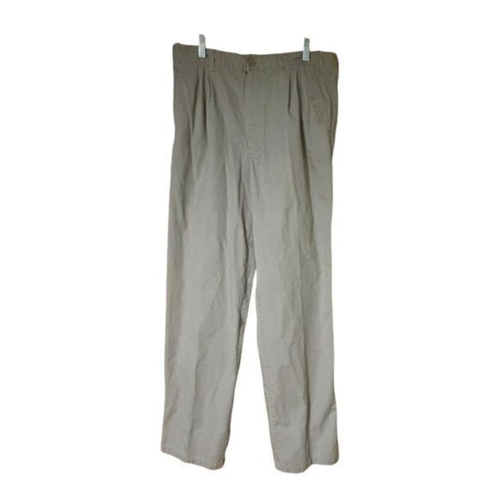 FIFA 2002 World Cup Korea Japan Official Mens Pleated Khaki Pants Y2K Size 32x32